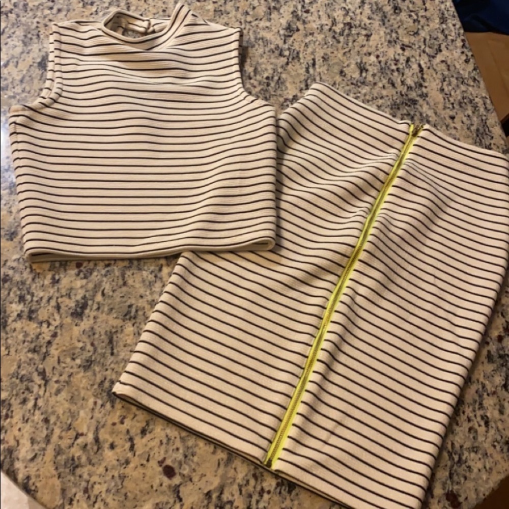 Bar III Crop top and a Pencil Skirt Set